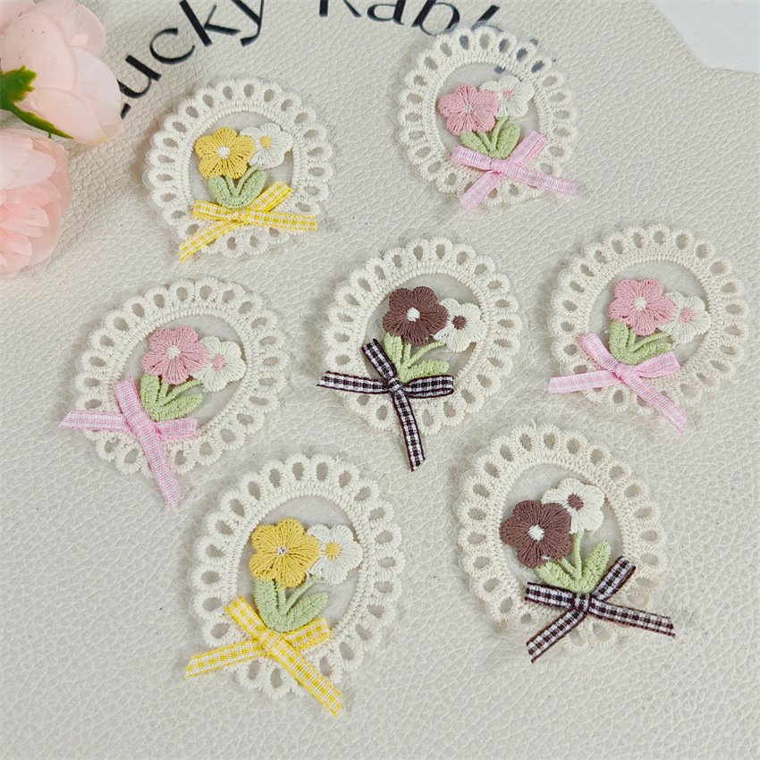 10PCS New Spring Summer Fresh  - Applique Patch Flower avaliação e preço