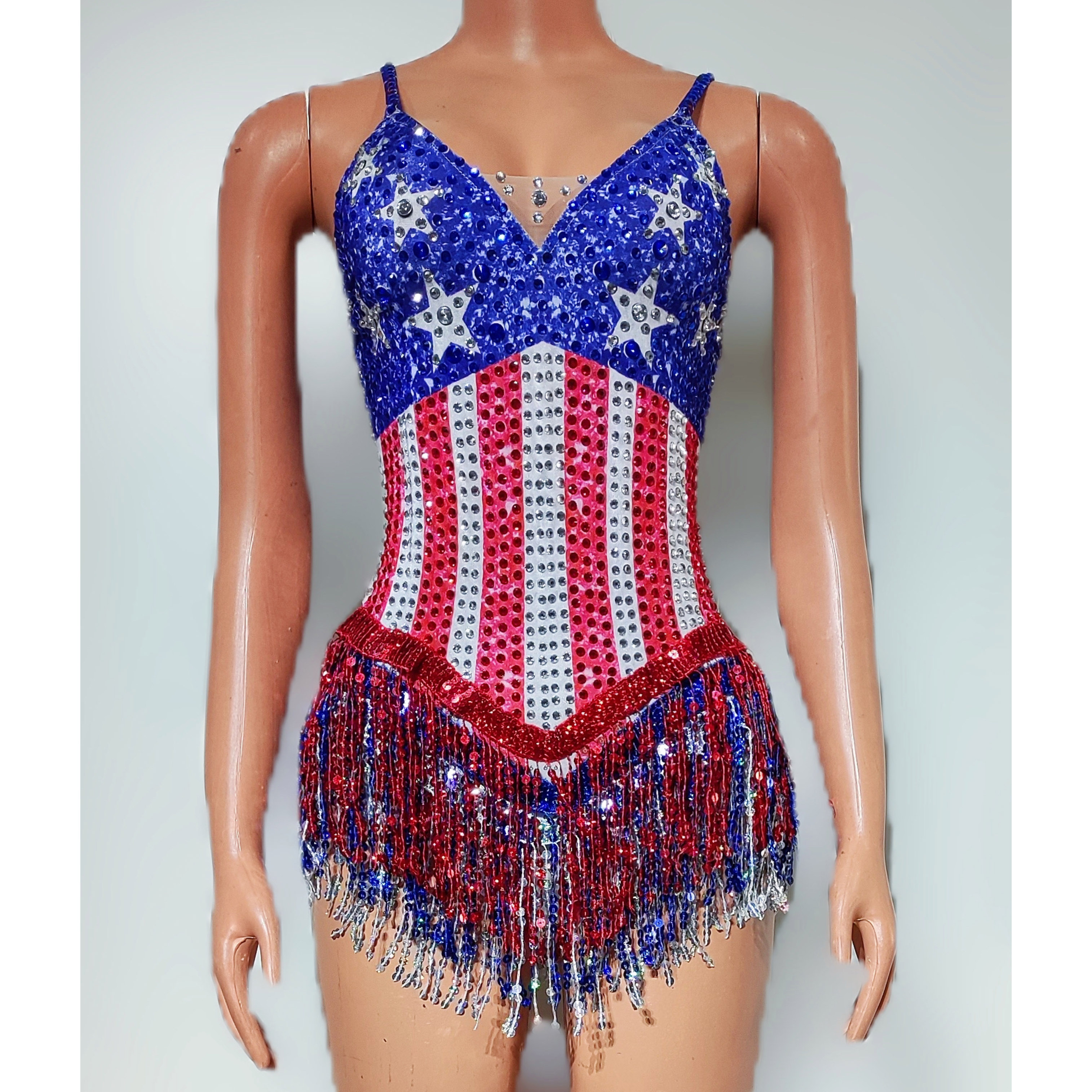 Dance Singer Costume Bar Night - Rhinestone Banding Trim avaliação e preço