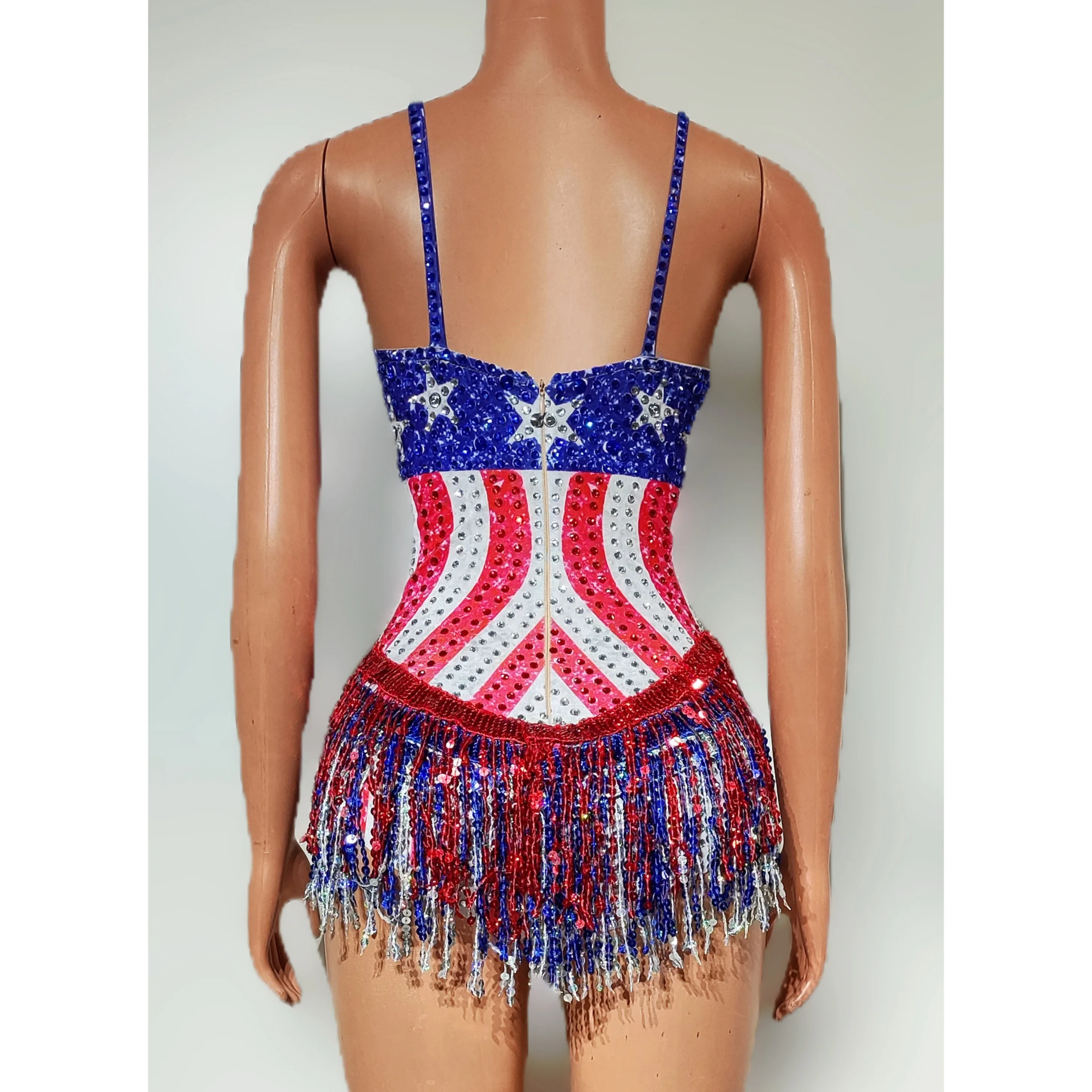 Dance Singer Costume Bar Night - Rhinestone Banding Trim avaliação e preço