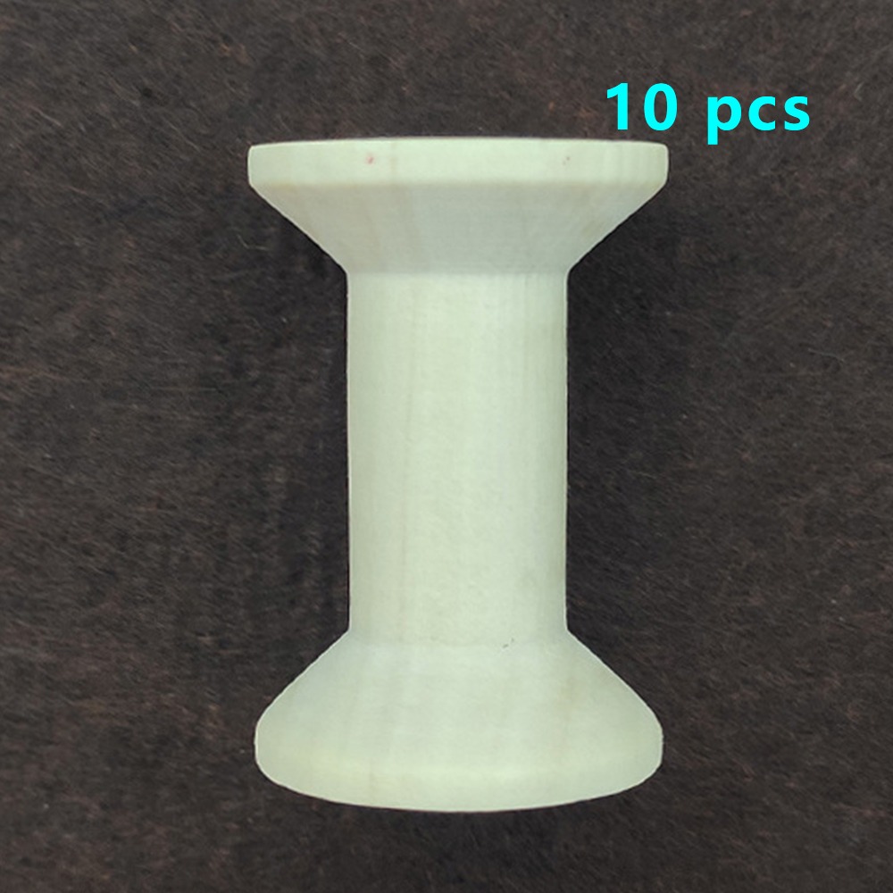 5/10PCS Wooden Bobbins Spools  - Organza Ribbon Spool avaliação e preço