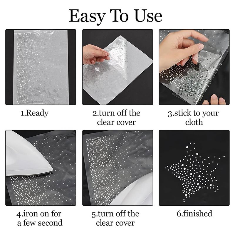 ~Latest Model 51 Sheet Iron-On - Hotfix Rhinestone Sheet avaliação e preço