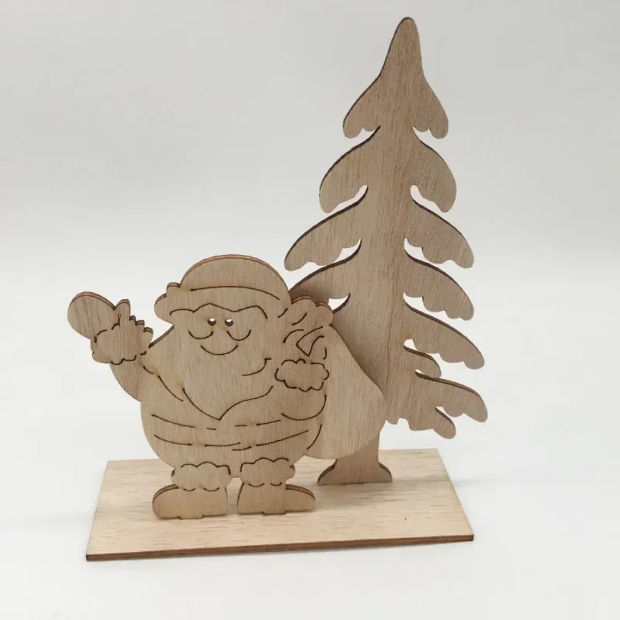 Wooden Ornaments Craft Predril - Christmas Craft Embellishment avaliação e preço