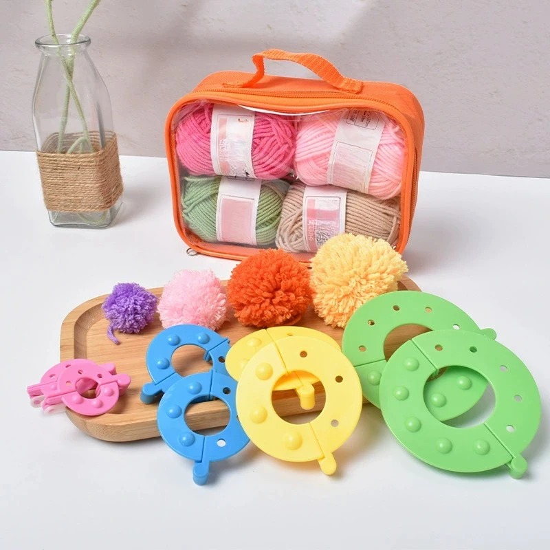 8PCS 4Sizes Fluff Ball Weaver  - Pom Pom Maker Tool avaliação e preço