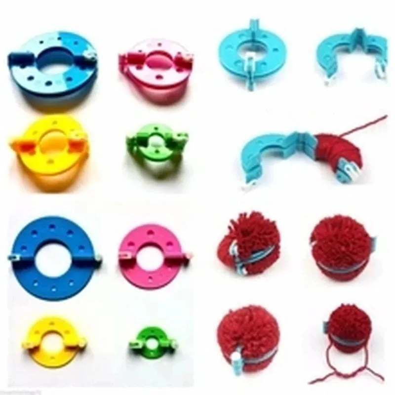 8PCS 4Sizes Fluff Ball Weaver  - Pom Pom Maker Tool avaliação e preço