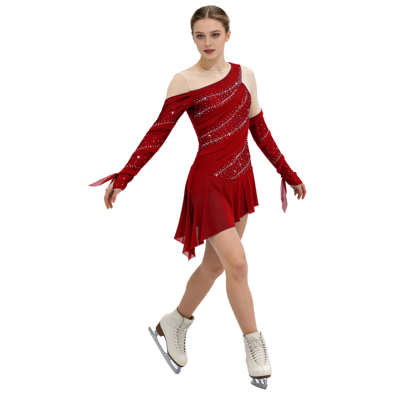Women Rhinestone Lyrical Dance - Rhinestone Banding Trim avaliação e preço