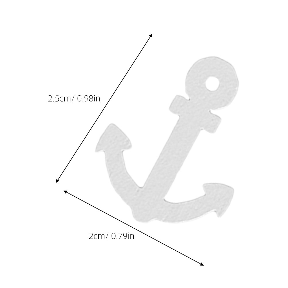 100 Pcs Wooden Anchor Mini Pen - Embellishments For Scrapbooking avaliação e preço