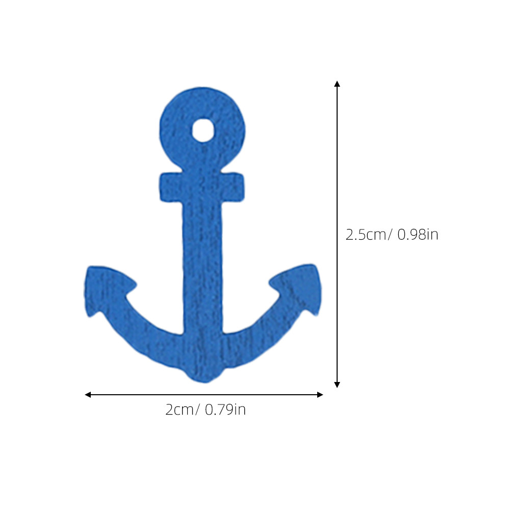 100 Pcs Wooden Anchor Mini Pen - Embellishments For Scrapbooking avaliação e preço