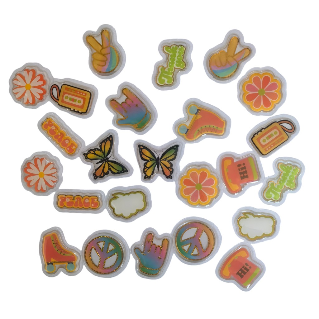 45 Pcs Adorable Epoxy Stickers - Craft Embellishment World avaliação e preço