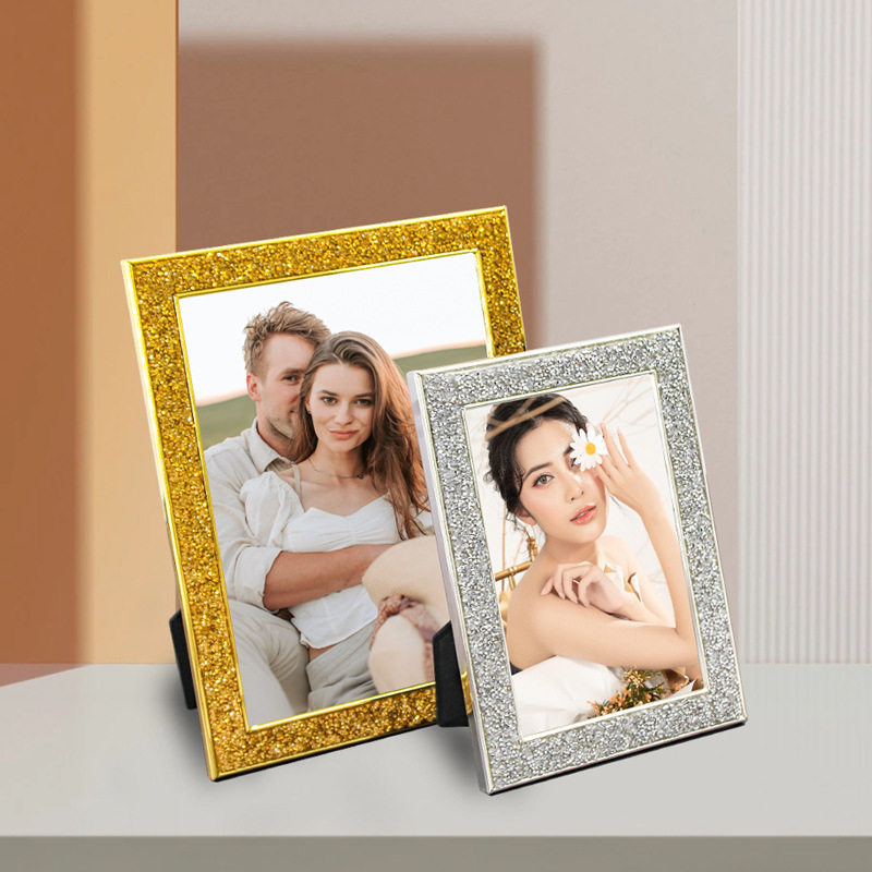 7-Inch Metallic Plated Picture - Sequin Fabric Panel avaliação e preço