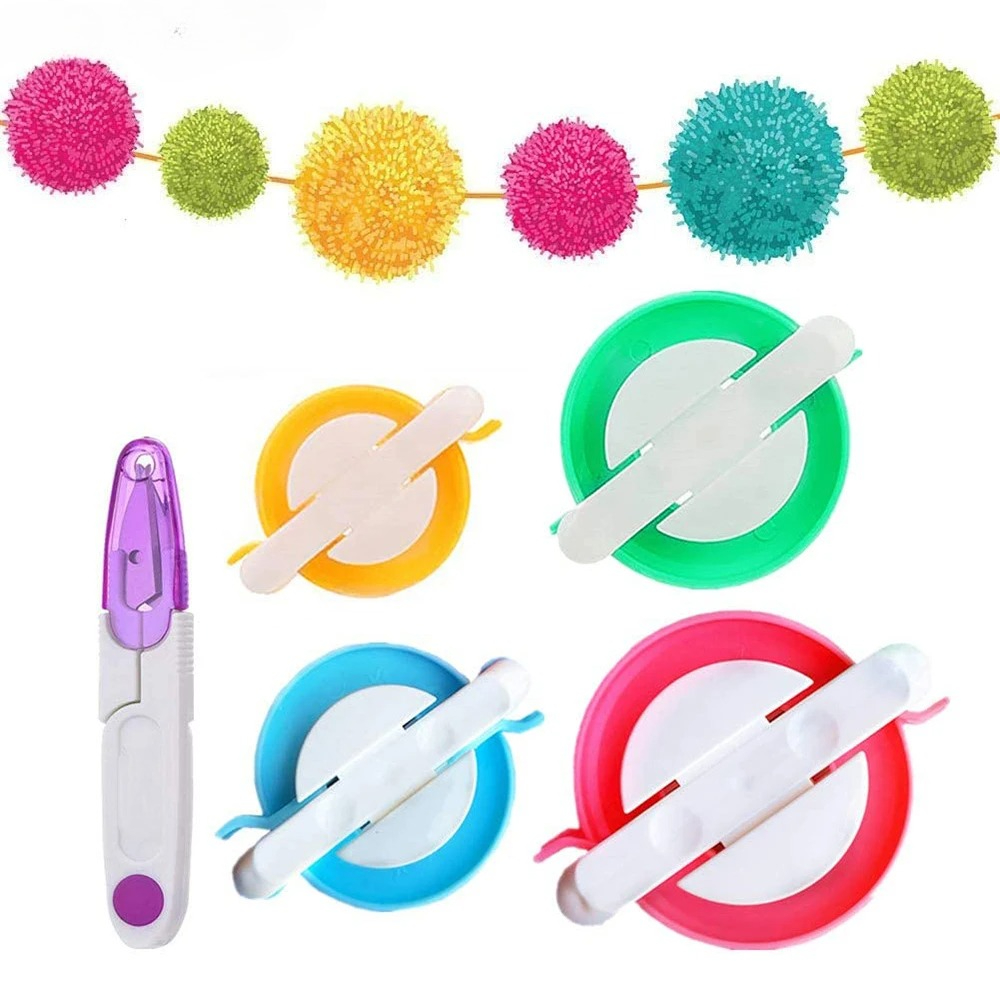 4-Size Pom Pom Maker Kit with  - Pom Pom Maker Tool avaliação e preço