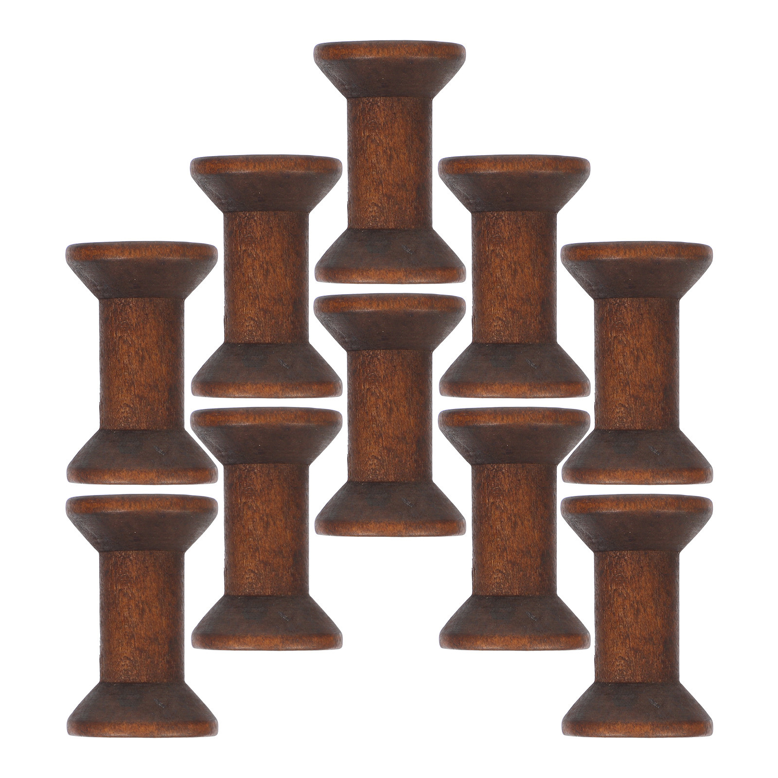 10Pcs Handcrafted Wooden Spool - Embroidery Craft avaliação e preço