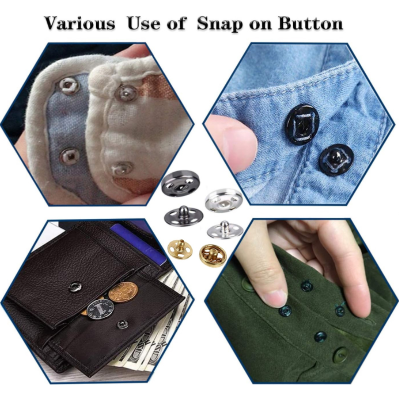 10/50 Set 8-10mm Metal Sew-on  - Iron On Stud Set avaliação e preço