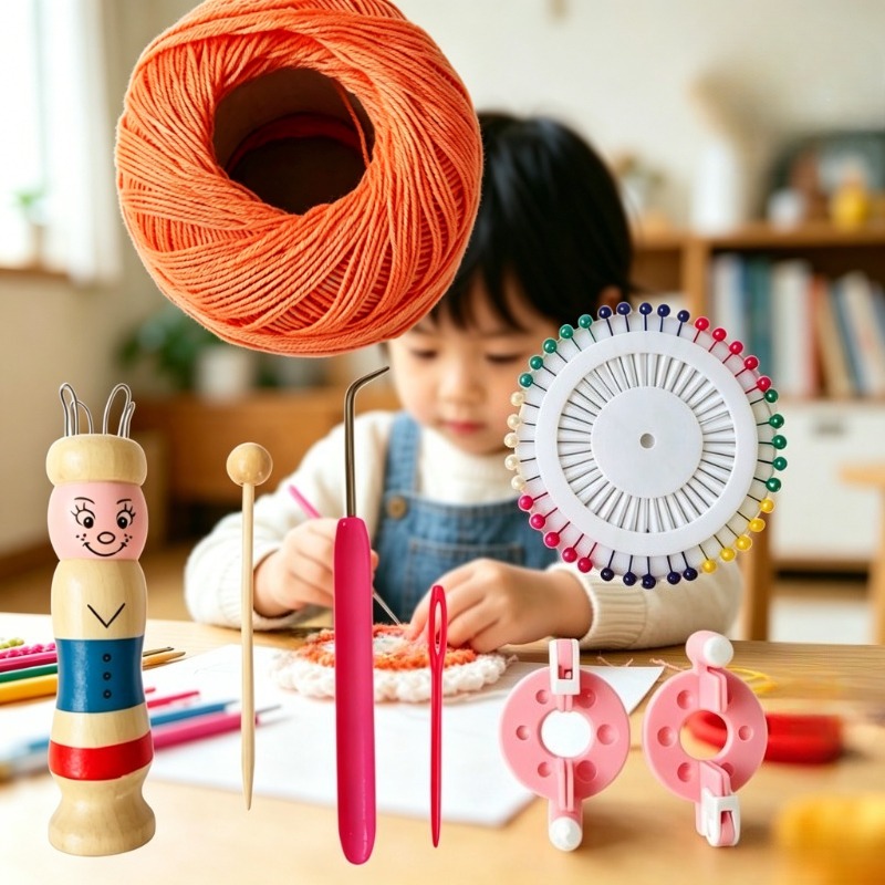 Wooden Doll French Knitter Kid - Pom Pom Maker Tool avaliação e preço