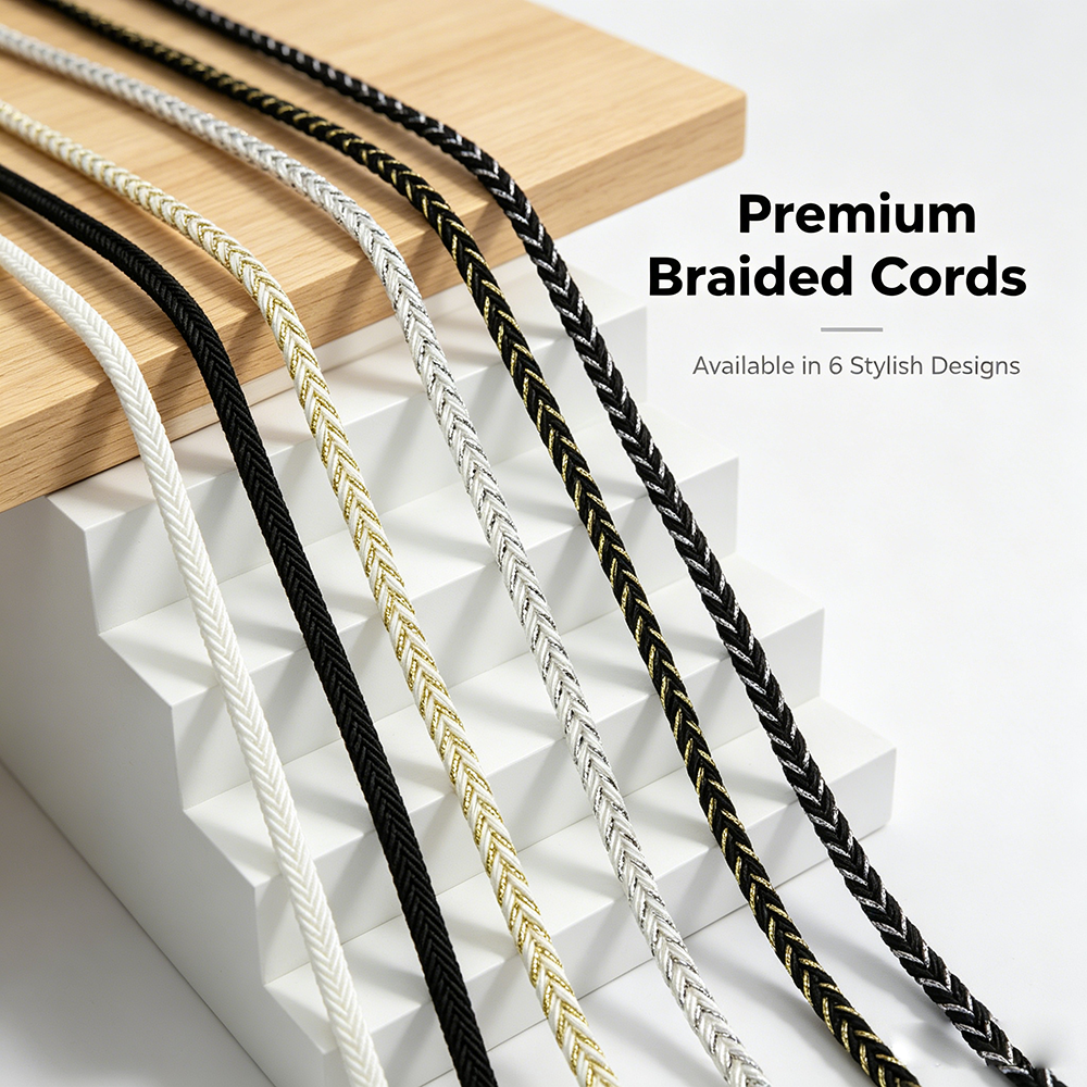 5m/16.4ft each pack Metallic T - Cord Trim Twisted avaliação e preço