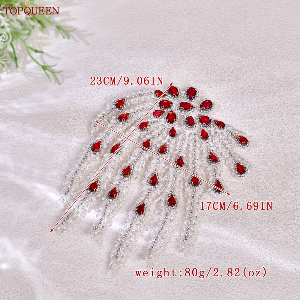 TOPQUEEN Hand-sewn Beaded Tass - Sew On Rhinestone avaliação e preço