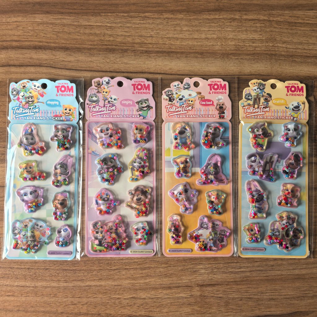 4Pack Fun Talking Tom Friends  - Craft Embellishment World avaliação e preço