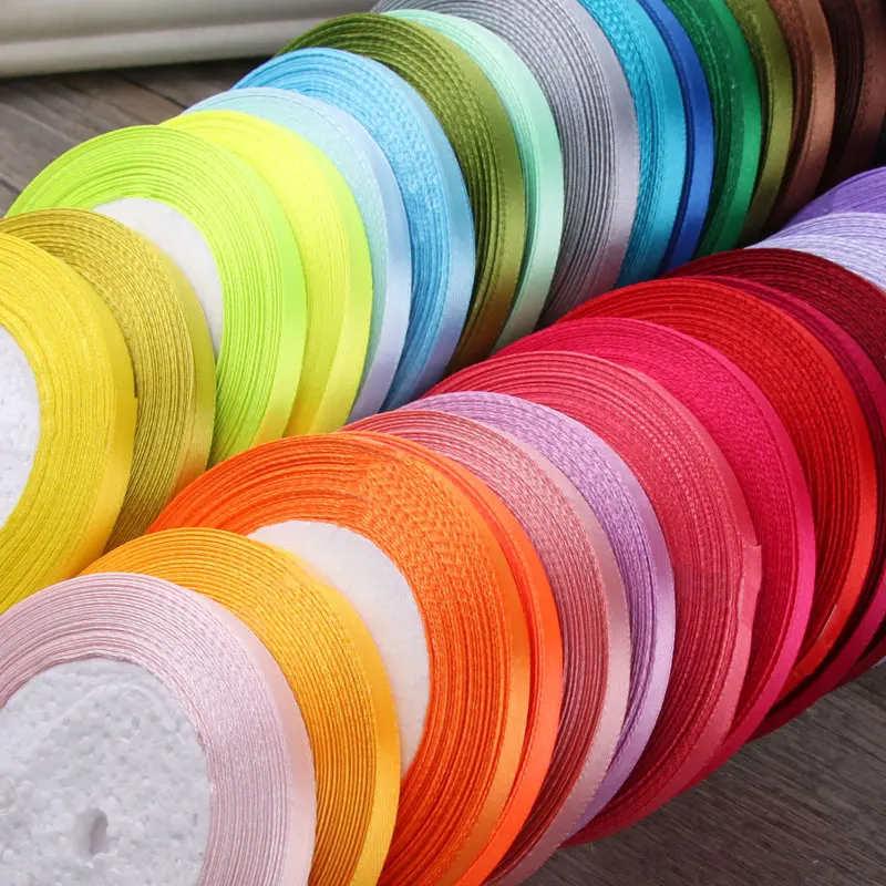 6mm Silk Satin Ribbons Length  - Velvet Ribbon Roll avaliação e preço