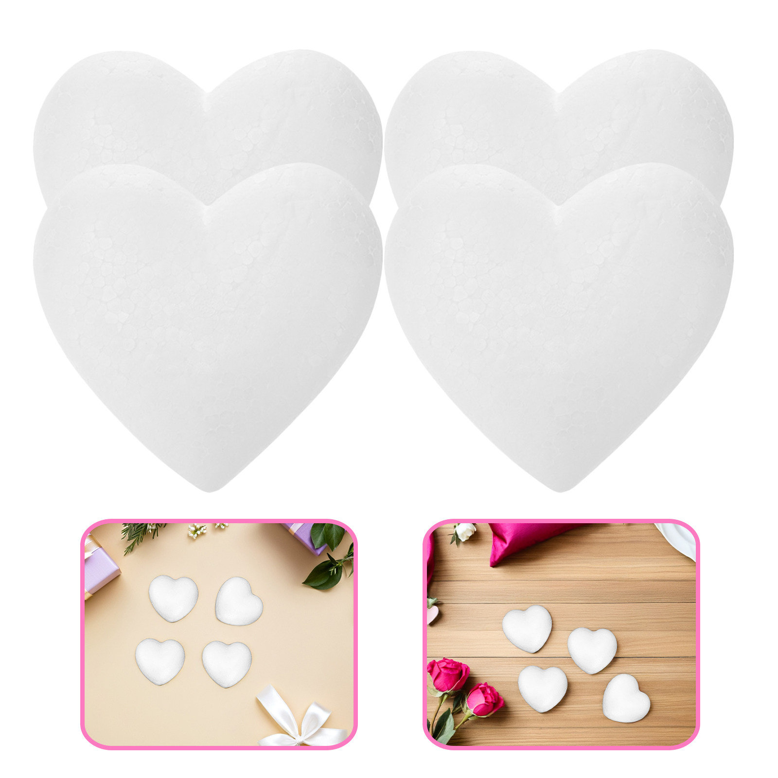 20Pcs Blank Heart Foam Balls L - Embellish Craft avaliação e preço