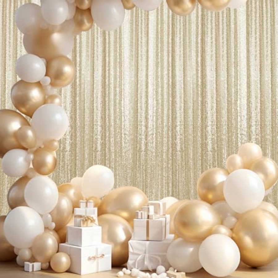 Photography backdrop curtains  - Sequin Fabric Panel avaliação e preço