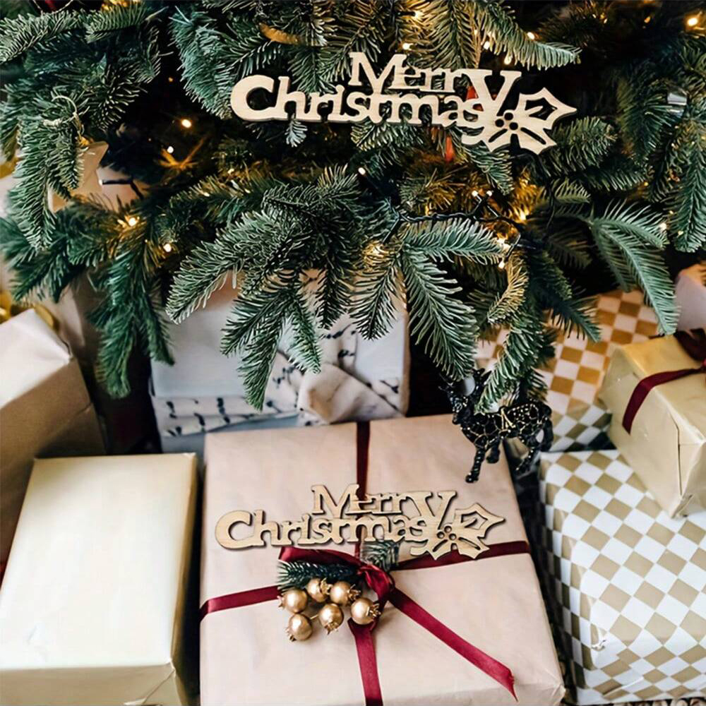 10/20/100Pcs Merry Christmas W - Christmas Craft Embellishment avaliação e preço