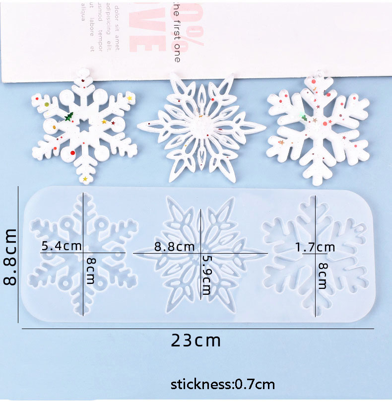 Christmas Hollow Snowflake Orn - Christmas Craft Embellishment avaliação e preço