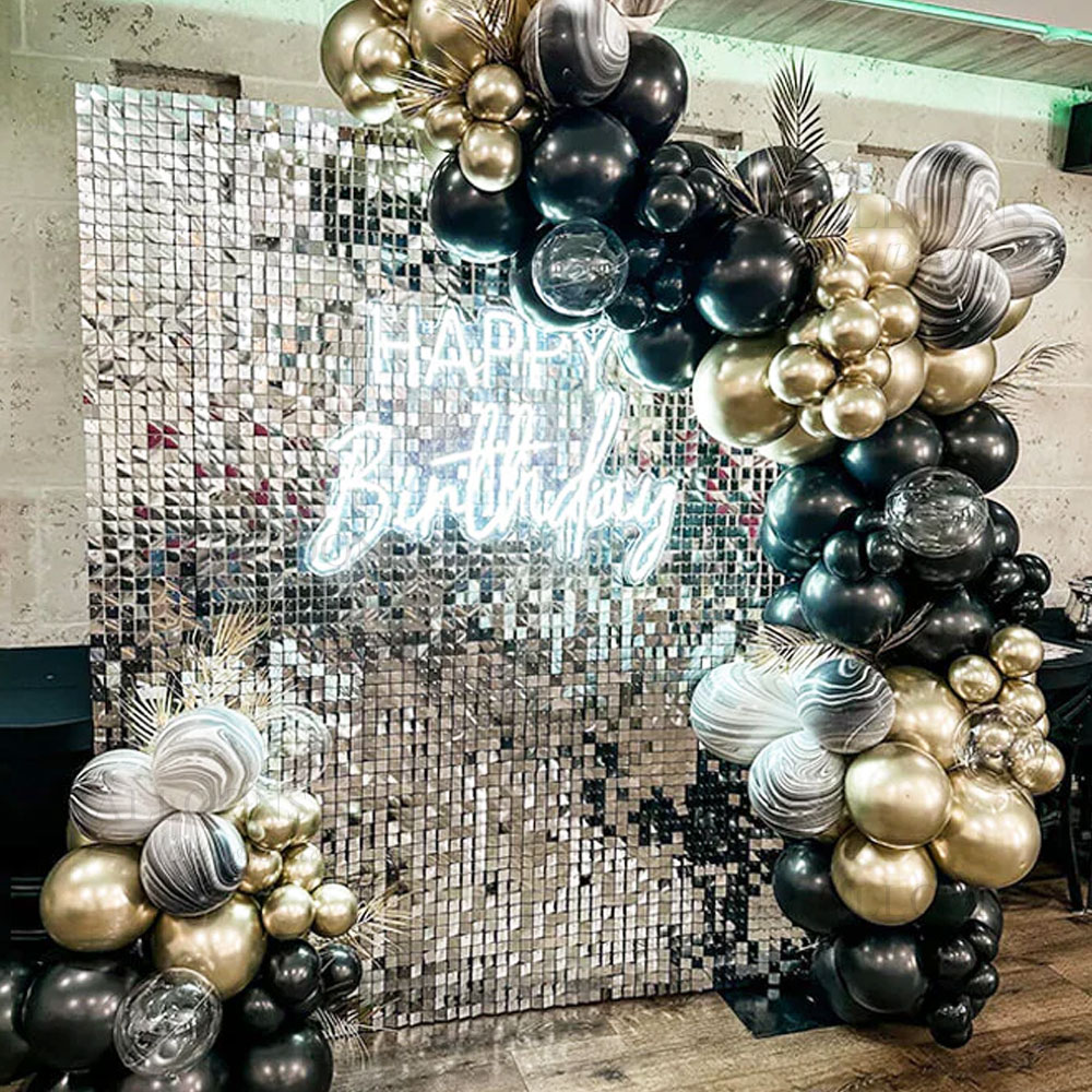 Silver Sequin Wall Backdrop Pa - Sequin Fabric Panel avaliação e preço