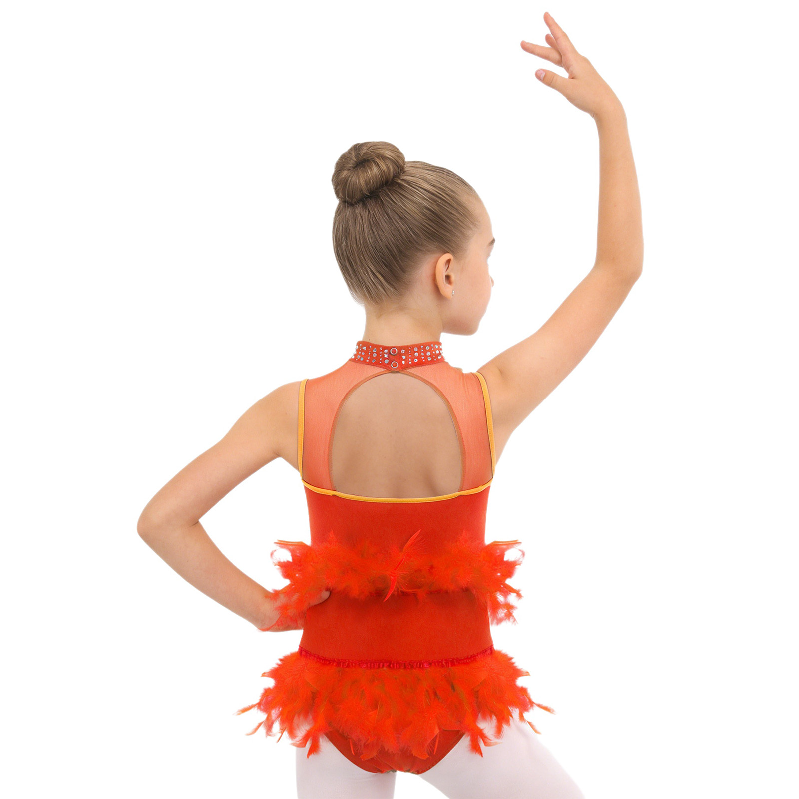 Kids Girls Latin Ballet Dance  - Rhinestone Banding Trim avaliação e preço