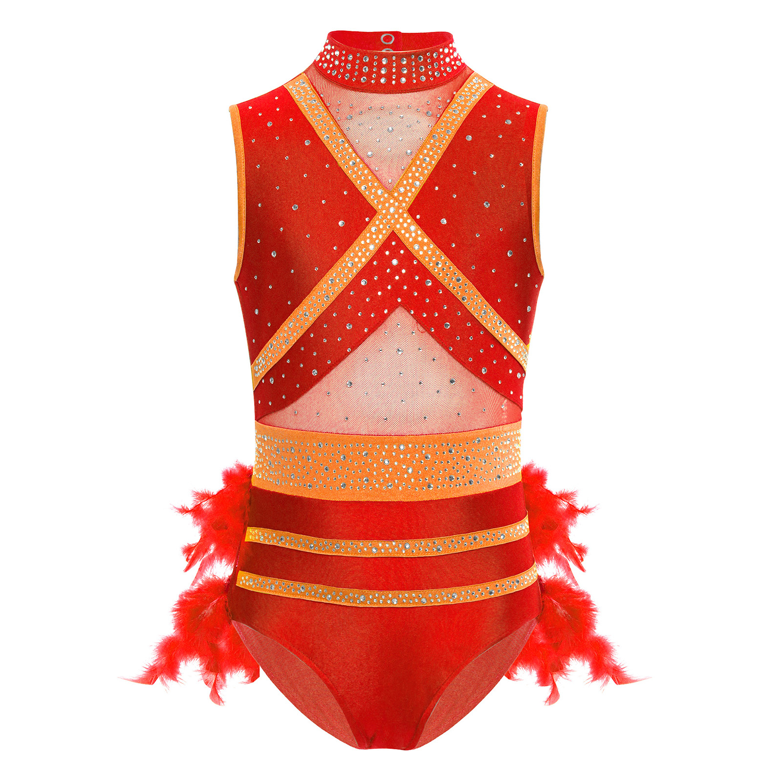 Kids Girls Latin Ballet Dance  - Rhinestone Banding Trim avaliação e preço