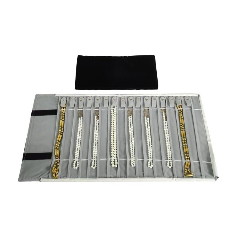Travel Jewelry Organizer Case  - Velvet Ribbon Roll avaliação e preço
