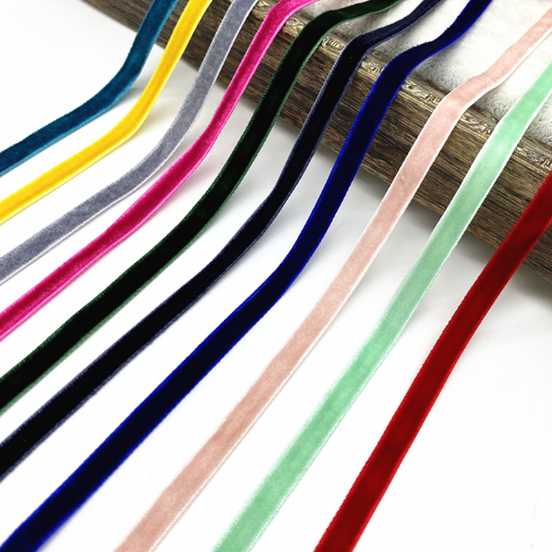 6-38mm Velvet Ribbon Wedding P - Velvet Ribbon Roll avaliação e preço