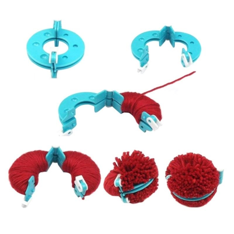 L43A 4Pcs DIY Wool Yarn Knitti - Pom Pom Maker Tool avaliação e preço