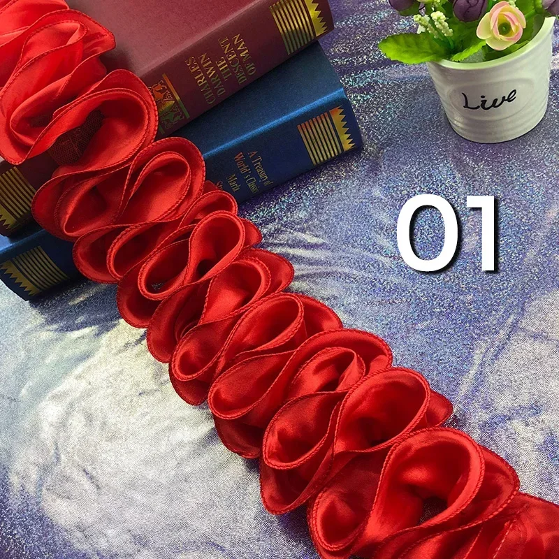5Yards Pleated Ruffled Trim Sh - Lace Ribbon Trim avaliação e preço